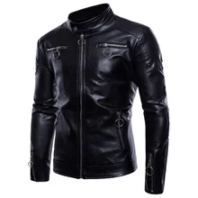 2019 Hot New Fashion Men's Leather Jacket Large Size Men's Leather Motorcycle Leather Jacket Men's Handsome Motorcycle Clothing 2019 Hot New Fashion Men's Leather Jacket Large Size Men's Leather Motorcycle Leather Jacket Men's Handsome Motorcycle Clothing