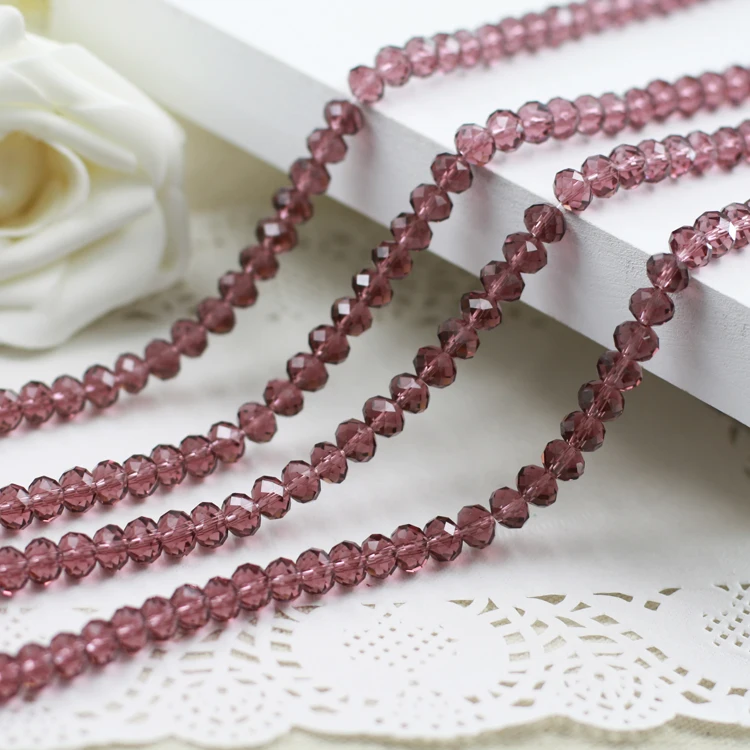 

5040 AAA Top Quality purple color loose Crystal Rondelle beads.2mm 3mm 4mm,8mm,10mm,12mm
