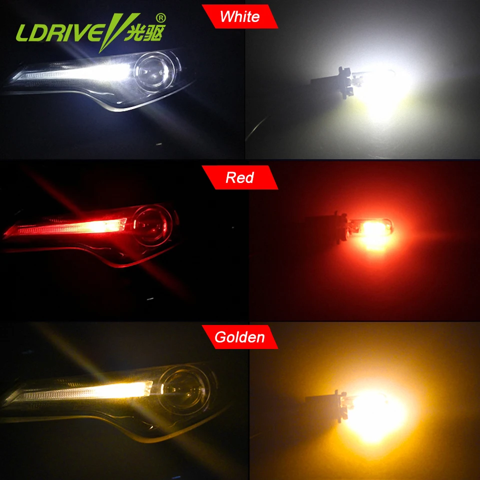 Luz antiniebla lateral LED de cristal