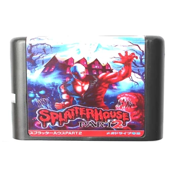

Splatterhouse Part 2 for 16 bit Sega MD Game Card for Mega Drive for Genesis Video Game Console PAL USA JAP