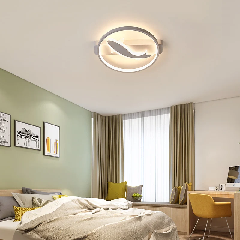 

Remote Controller Modern led Chandelier For Bedroom Room Children Room Study Room White Finish Home Deco Chandelier Fixtures