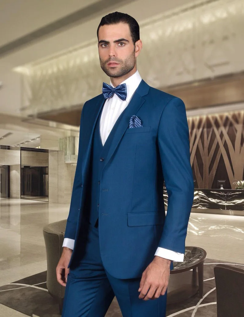 Wedding Suits For Men 2015 Navy Blue Men Tuxedos Groomsmen Suits Men