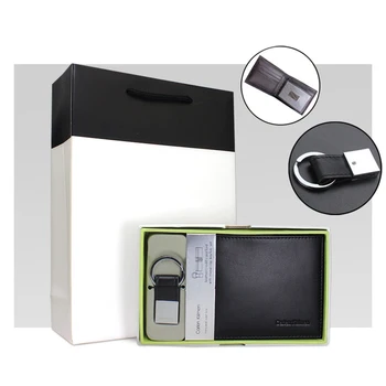 

BINXUE Men's Wallet 3 pieces Separable Gifts for Men Exquisite Packaging short Horizontal section Free shipping
