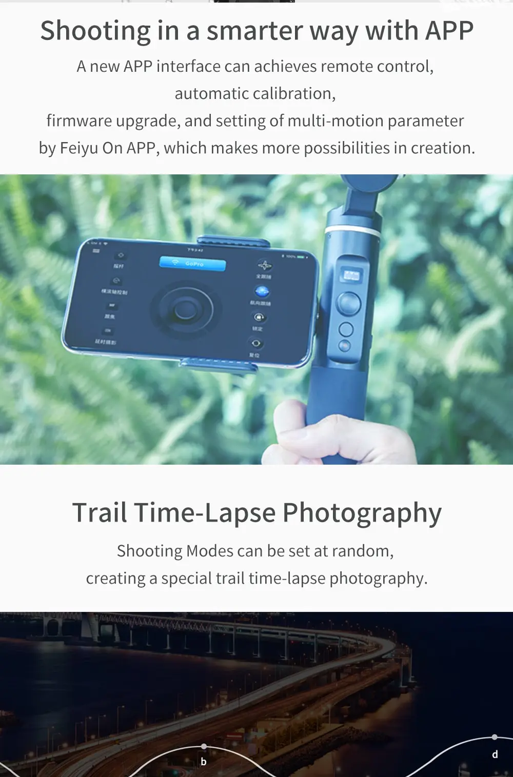 Sale FeiyuTech G6 3-Axis Stabilized Handheld Gimbal Feiyu Action Camera for GoPro Hero7 Black Silver White Hero6 Hero5 Sony RXO Yi 4K 8