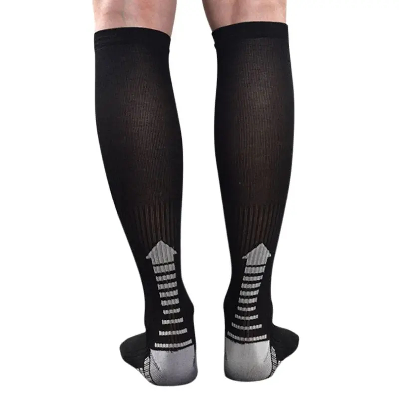 Men Sport Long Socks Leg Support Stretch Outdoor Knee High Stockingsin