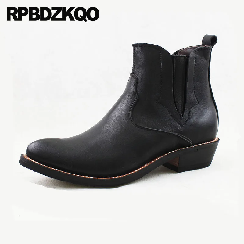 mens black cowboy boots pointed toe