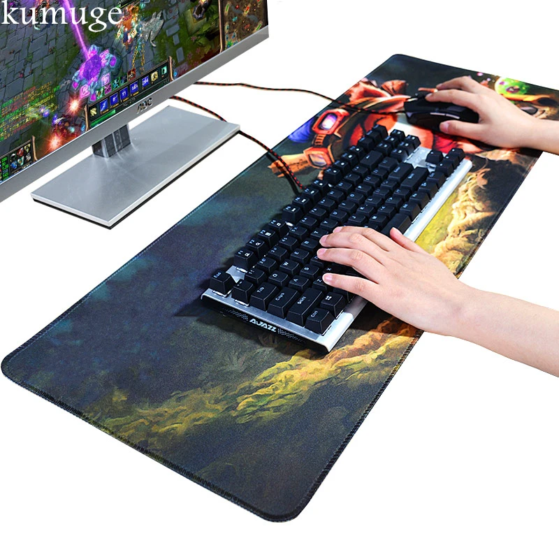 

900x400mm Large Gaming Mouse Pad Rubber Locking Edge for Macbook Laptop Desk Mousepad for Game Player Mouse Mat for LOL CS GO