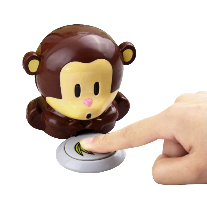 

1Pc Portable Nail USB Cable Source with Button Little Monkey Cartoon Type Make Up Tool Kits