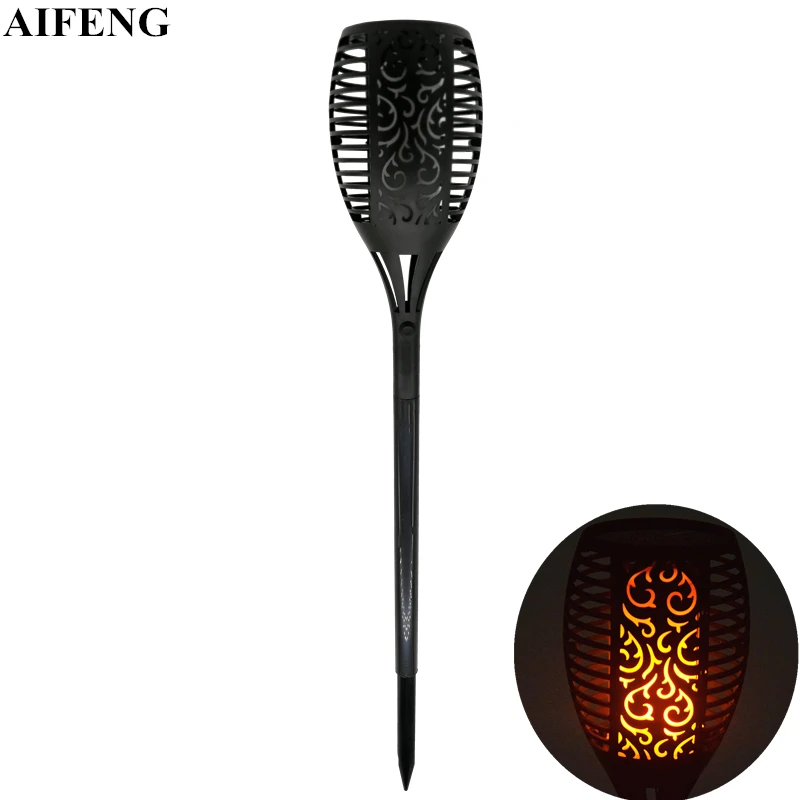 

AIFENG Led Solar Flame Flickering Lawn Lamp Torch Light Waterproof Outdoor Garden Pathway Decor Led Solar Torch Light Flame Lamp