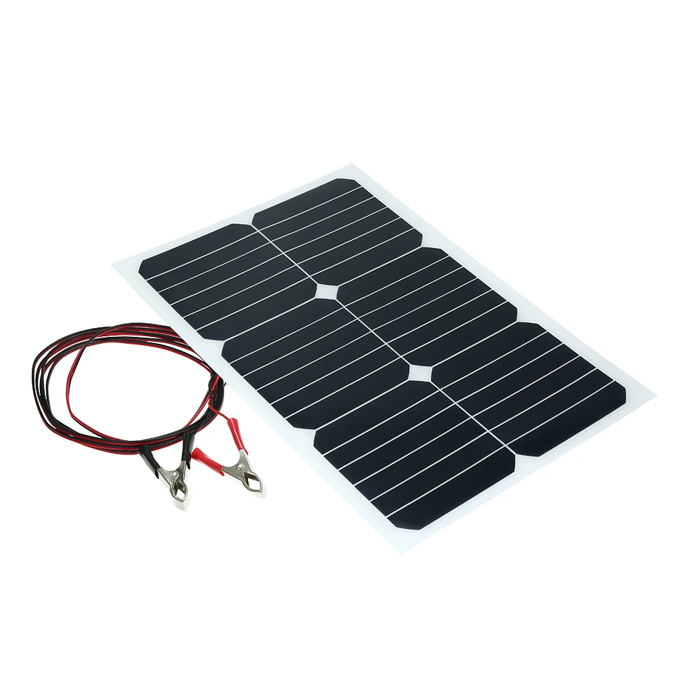 20W 12V Mono Semi-flexible Solarpanel With Sunpower Chip For Battery Charger Boats Cara 20W 12V semi