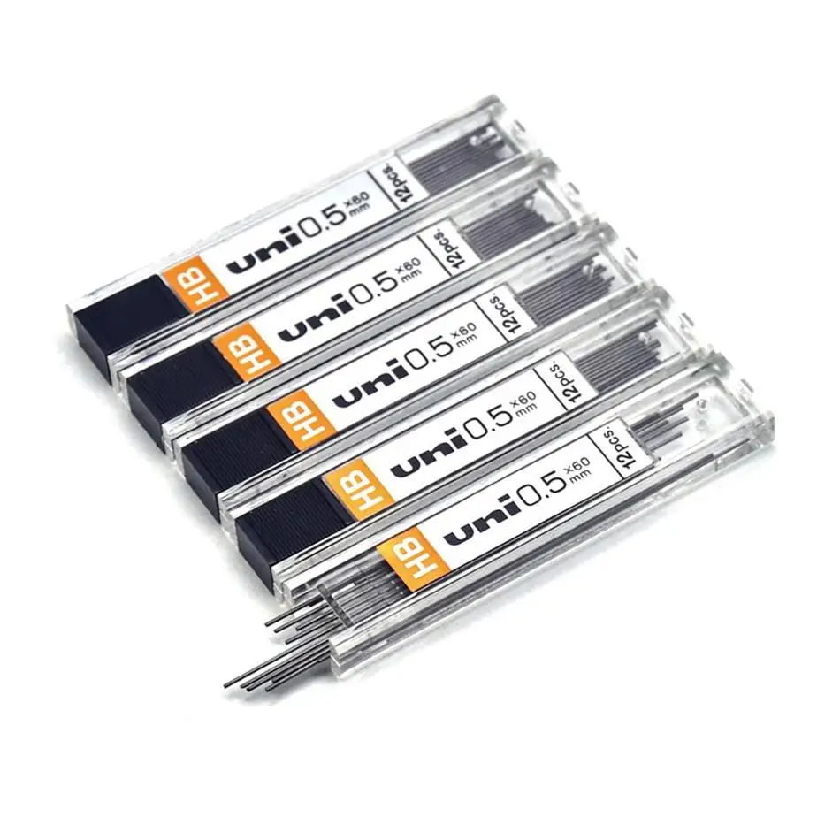 Mitsubishi UL-1405 свинцовое ядро 0,5 2H 2B HB ручка автоматические стержни для карандаша Обучающие канцелярские принадлежности для офиса и школы - Цвет: HB