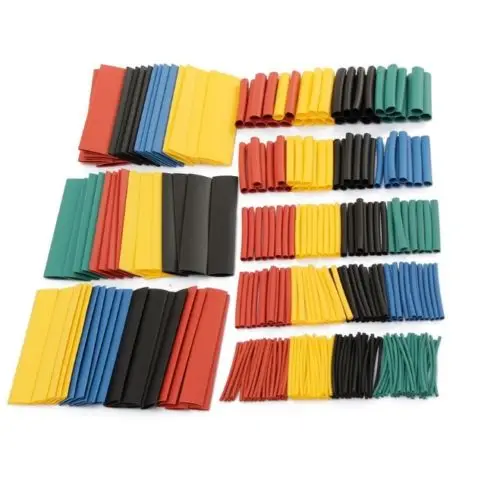 

328PCS 2:1 Polyolefin Heat Shrink Tubing Tube Sleeve Wrap Wire Assortment 8 Size