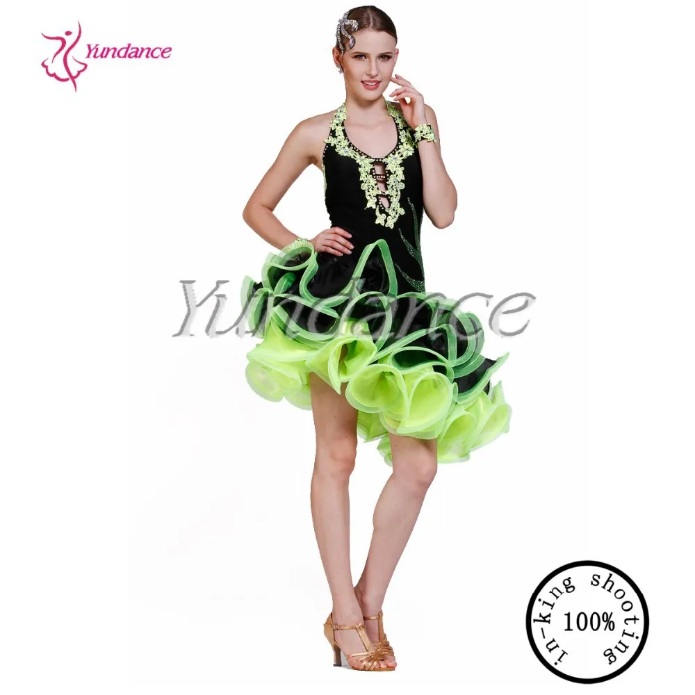 Модное новое платье для соревнований по танцам Румба для женщин L-1303