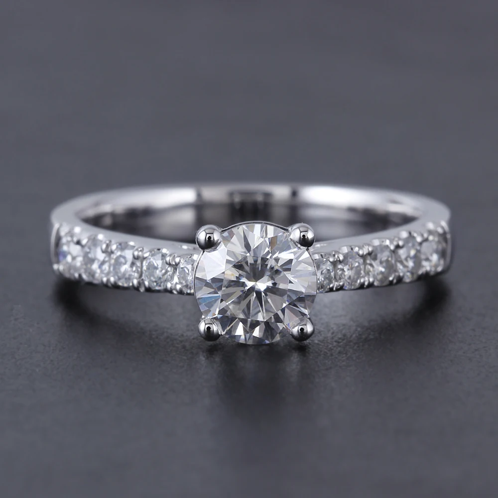solitaire engagement ring moissanite ring (2)