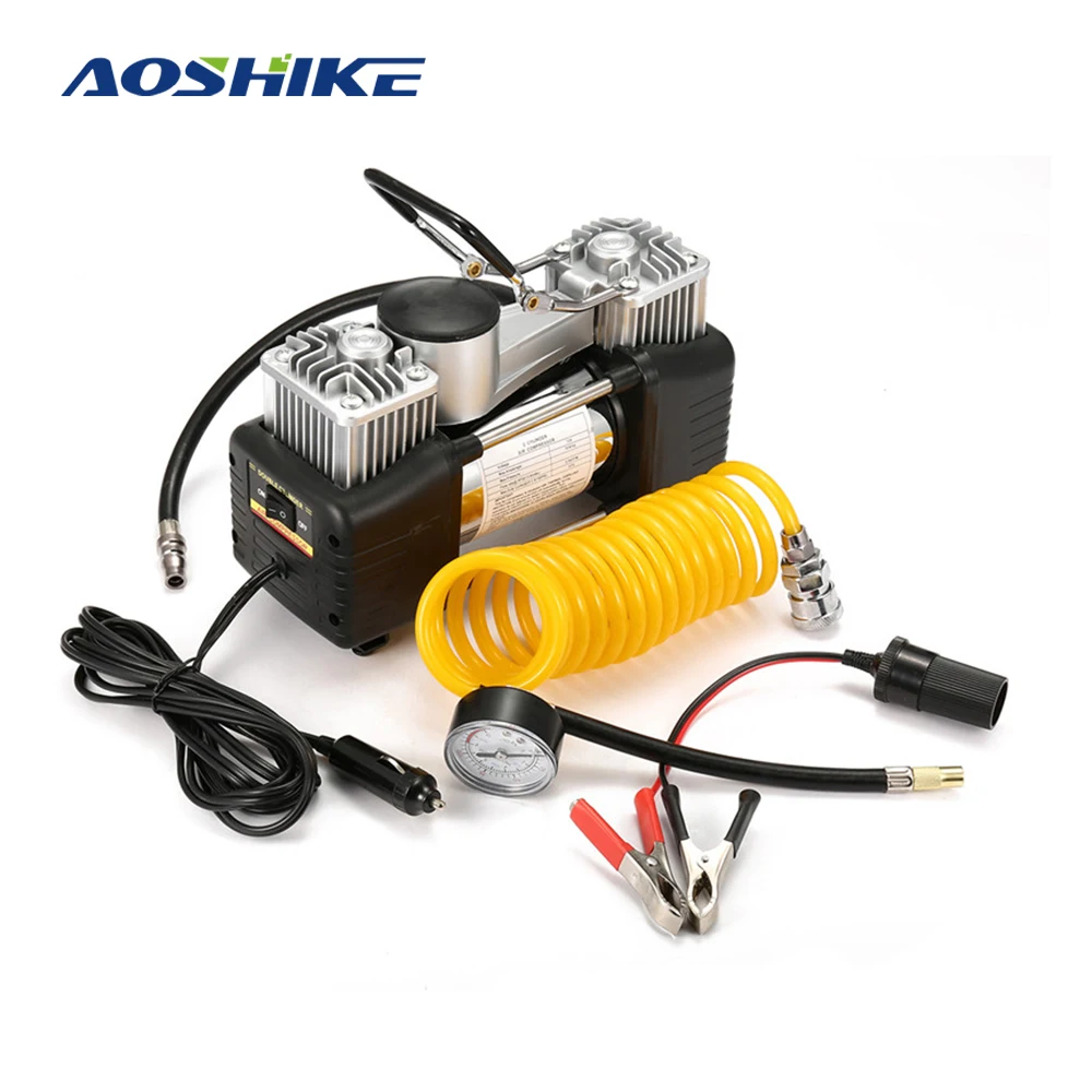 AOSHIKE 12 в 100 Вт 15A 150PSI металлический автомобильный насос воздушный компрессор