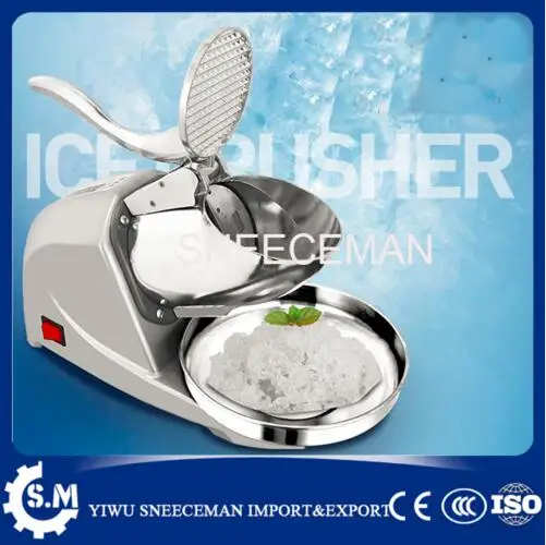 85kg/h commercial stainless steel electric bar ice crusher automatic ice shaver making machine