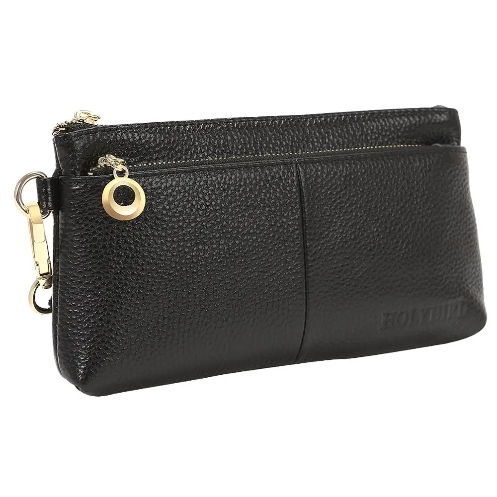 0 : Buy Women&#39;s Wristlet Wallet,Genuine Leather RFID Blocking Phone Clutch Purse ...