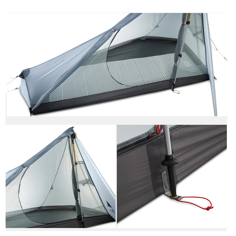 3F UL GEAR Oudoor Сверхлегкий кемпинговый тент 3 сезона один человек профессиональный 15D