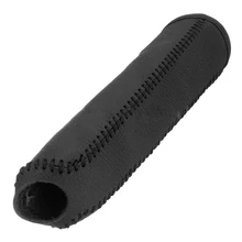 Leder Hand Brems Abdeckung Schutzhülle Für Honda/für Accord/für Civic 8, Schwarz + schwarze linie