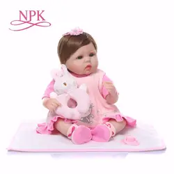 Bebes reborn NPK бренд reborn baby силиконовые куклы 43 см Детский Рождественский подарок на день рождения игрушка куклы настоящие Детские boneca reborn