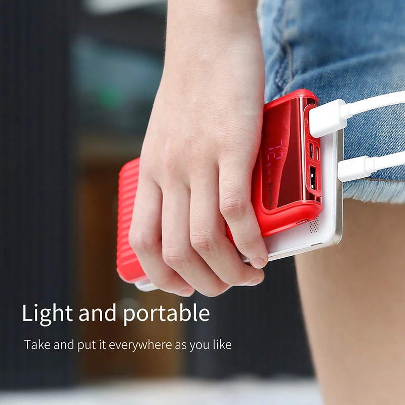 Baseus 10000mAh Quick Charge 3.0 USB Power Bank For iPhone X 8 7 6 Samsung S7 Edg Xiaomi Powerbank Battery Charger Bank QC3.0