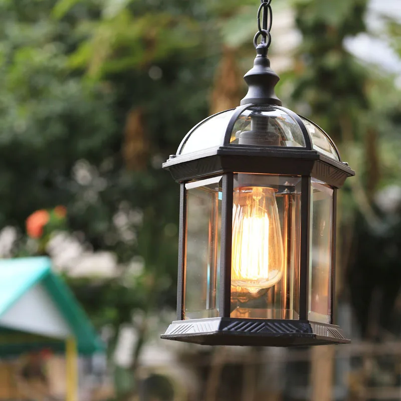 

TRAOS E27 Industrial retro style Art LED Pendant light Landscape light bulb pendant lamp Hanging Light luminaries lampshade