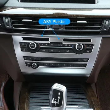 

Console CD Panel Decoration Multimedia Frame Cover Stickers Trim For BMW X5 F15 X6 F16 2014-18 Interior Accessories Car Styling