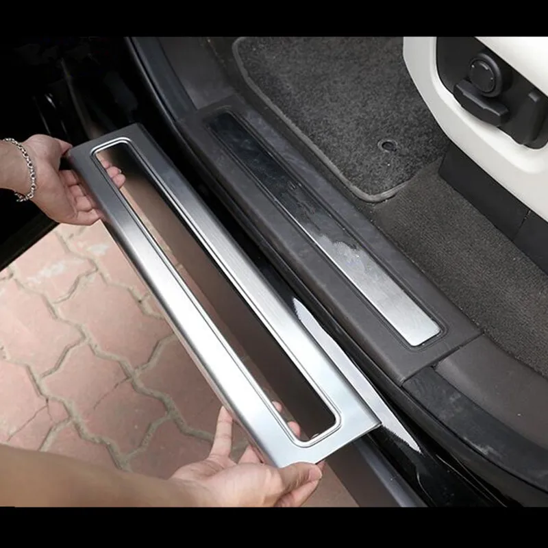 Stainless Steel Interior Door Sills Scuff Plates Guard Threshold Strip