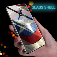 Марвел Железный человек Капитан Америка стеклянный чехол для телефона для Oneplus 7T 7 Pro 6T 6 5T 5 Мстители Бэтмен Капитан Чехлы Marvel Coque Funda