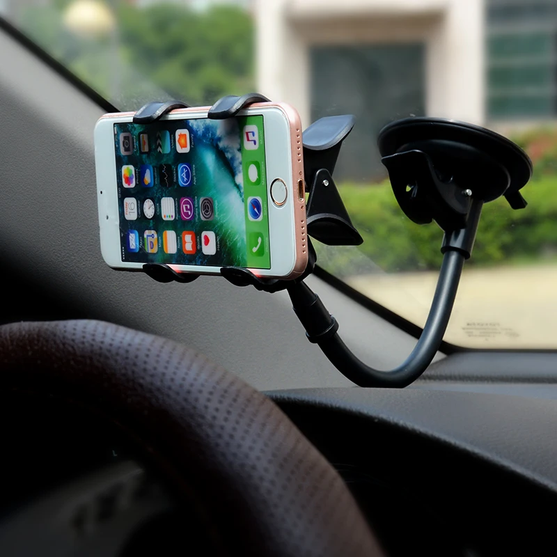 

Universal Car Holder Cell Phone Holder For Iphone 7 6s plus SE Stand Support for Samsung Flexible Mobile Phone Holder For Sony