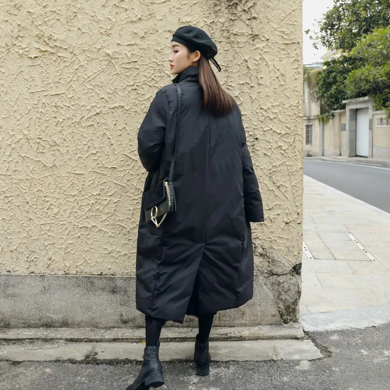 Cheerart Long Winter Parka Women Padded Black Oversized Parka Plus Size Xlong Puffer Jacket And Coat Warm Padded Jacket