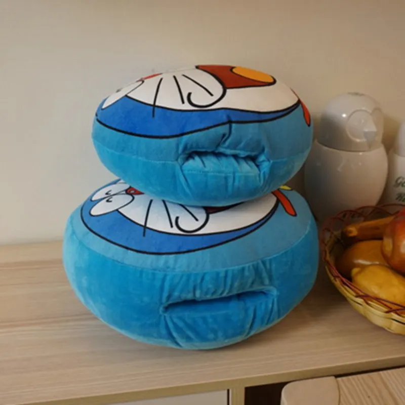 1pc Kawaii Plush Doraemon Hand Warmer Laugh Tongue Thrust 2 Kinds Of Expressions Doraemon Toys Birthday Gifts