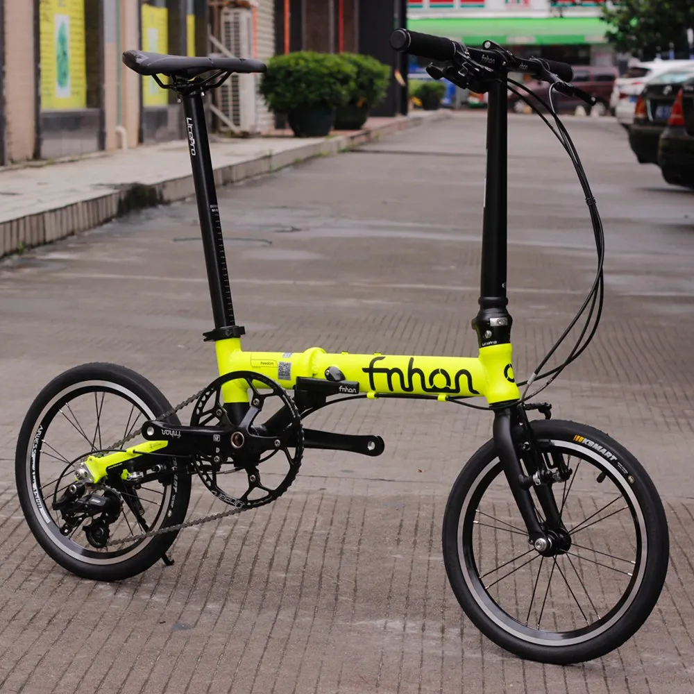 Fnhon свободный алюминиевый складной велосипед 1" Мини веловелосипед V тормоз складной 3 скорости городской коммутирующий велосипед