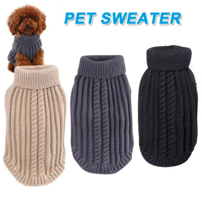 Новинка, одежда для собак, Осень-зима, теплый вязаный свитер для маленьких собак, товары для животных, собак