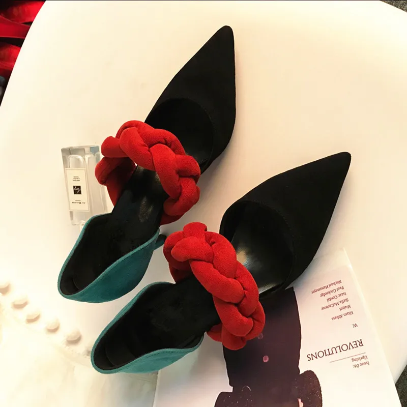 Sur Pic Chaude Talons De Mujer Parti Bout Pompes Printemps as Glissement Chaussures Femmes As Mariage Pointu Pic Sexy Robe Nouvelles Hauts Automne Vente Zaptos pgTwx00