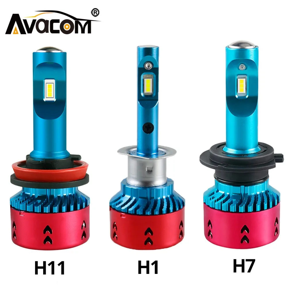 Avacom H11 H8 H9 12В светодиодный автомобильный противотуманный фонарь светодиодный H1 H7 Авто Противотуманные фары 6500K белый 16000Lm 24V HB3 HB4 70 Вт Автомобильные дневные ходовые огни