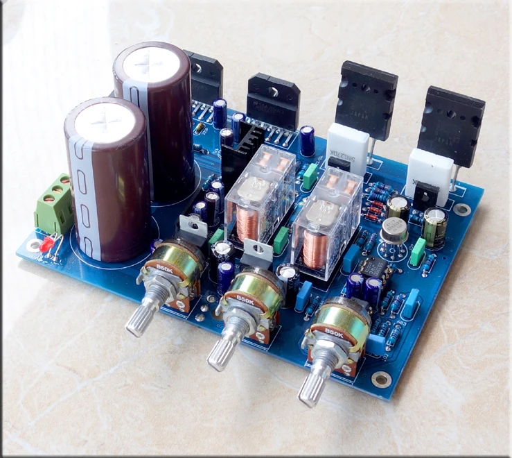 

breeze audio LM3886 + 2SC5200 2SA1943 power tube 2.1 channel 68W *2 + 150W*1 Subwoofer Power Amplifier board