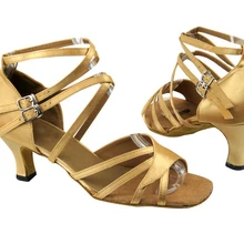 Горячий Хорошее качество дамы туфли для латинских практические занятия танцами обувь zapatos de baile Latino Mujer обувь для танцев