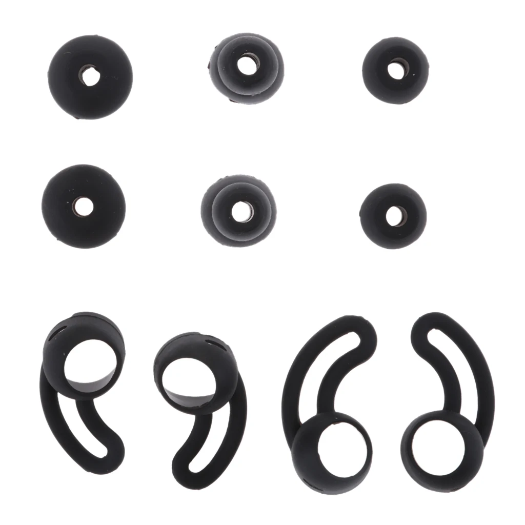 

3Pairs Silicone Replacement Eartips Ear Hook For Beatsx Urbeats Beats in-ear Headphones Earphone Ear tips Ear Hook