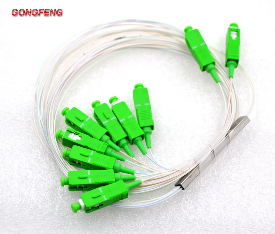 

10pcs NEW 2x8 Differential Mini Blockles SC UPC/APC Optic Fiber Connector PLC Fiber Optic Splitter Wire Harnes Special Wholesale