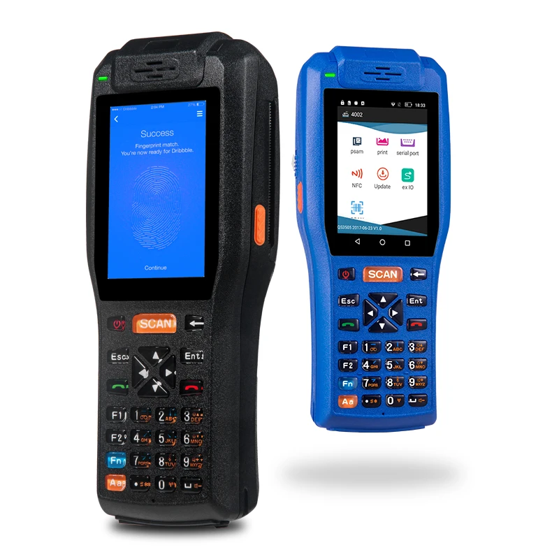 4 Inch Touch Screen Handheld Android PDA 3505 Data POS Terminal with 58mm Thermal Printer 2D Barcode Scanner