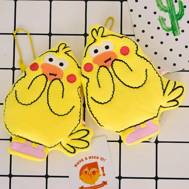 

IVYYE 1PCS Parrot Bros. Anime Plush Coin Purse Cartoon Soft Change Purses Coins Pouch Money Wallet Card Key Bags Kid Gift