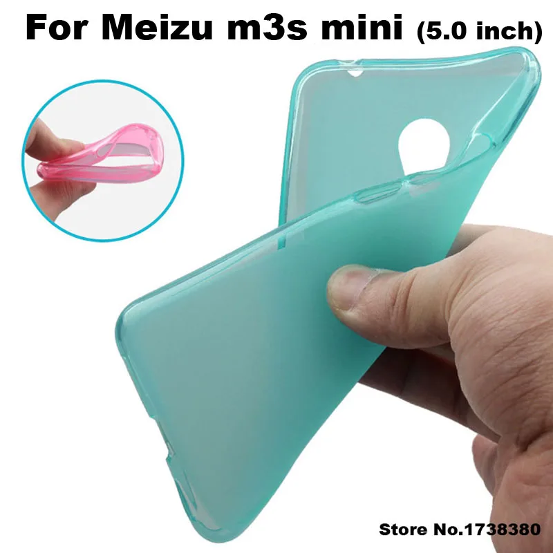 Meizu m3s mini font b Case b font Cover 4 Colors Matte TPU Soft Back Cover