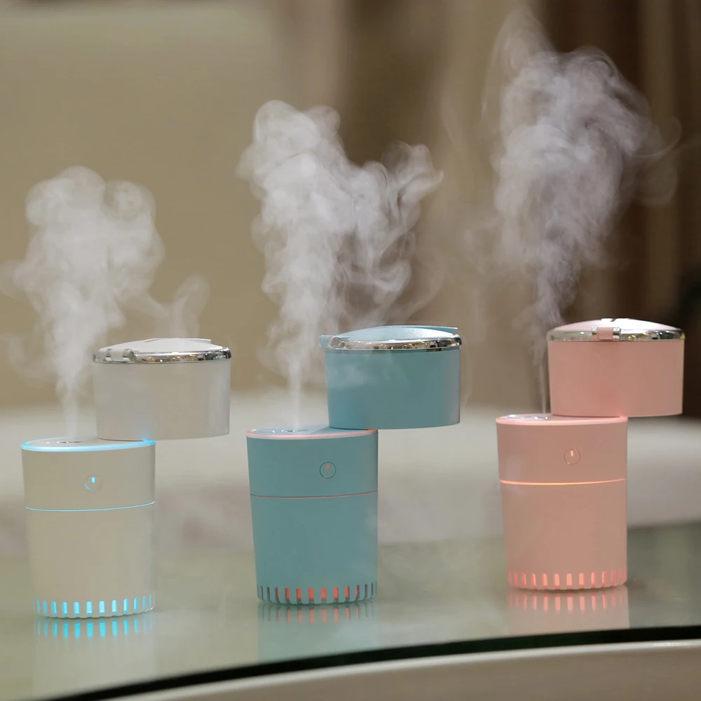 

180ML Humidifier with Night Lamp Water Soluble Oil Aroma Diffuser Filter Type USB Ultrasonic Air Humidifier for Home
