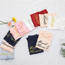 BZEL халат женские свадебные платья невесты честь мода кимоно для невесты стильный халат атласное шелковое ночное белье Свадебные вечерние подарки