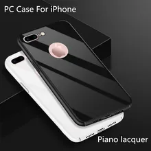

Deluxe Streamer For iPhone 6 6s Plus Apple 8 Phone Case Luxury Smooth Hard PC Cases For iPhone 7 8 Plus X Exposing logo Cover