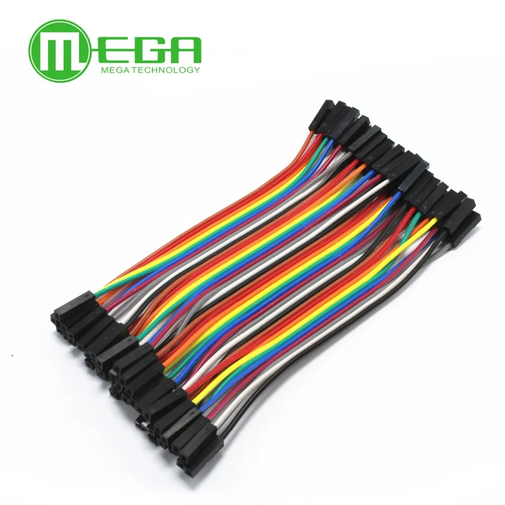 

40pcs/lot 10cm 2.54mm 1pin Female to Female jumper wire Dupont cable