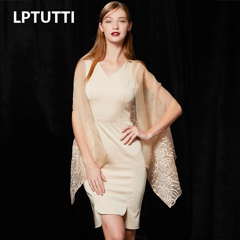 

LPTUTTI Chiffon New Sexy Woman Social Festive Elegant Formal Prom Party Gowns Fancy Short Luxury Cocktail Dresses