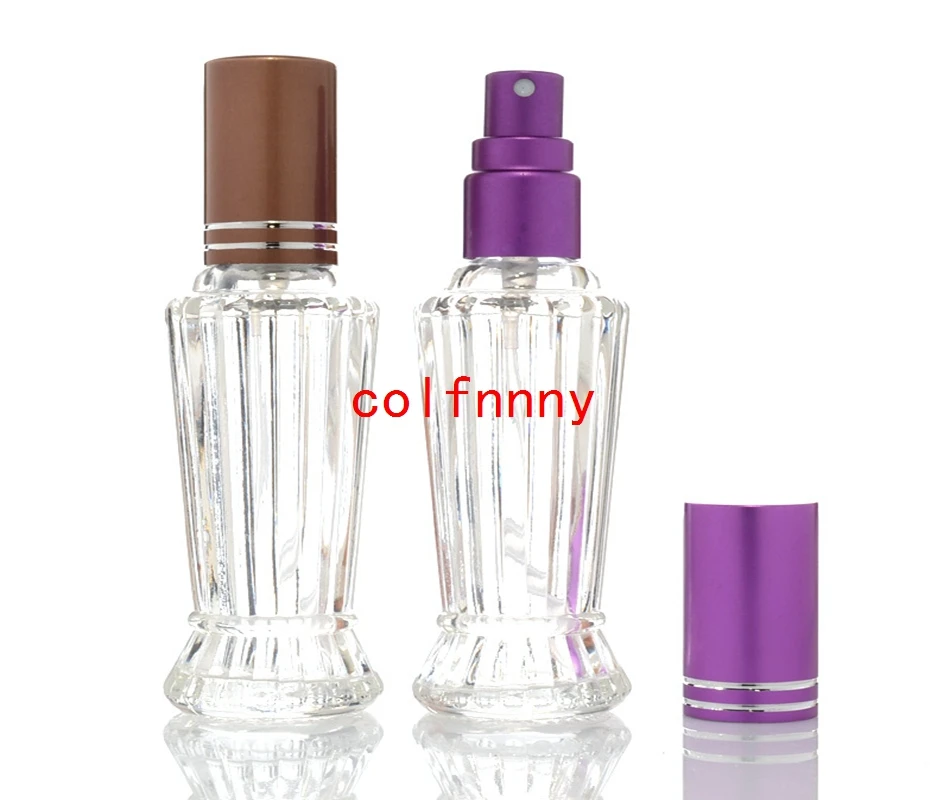 

300pcs/lot Fast Shipping 10ML Clear Glass Spray Bottle Portable Perfume Atomizer Mini Sample Tube Bottle Glass Vials