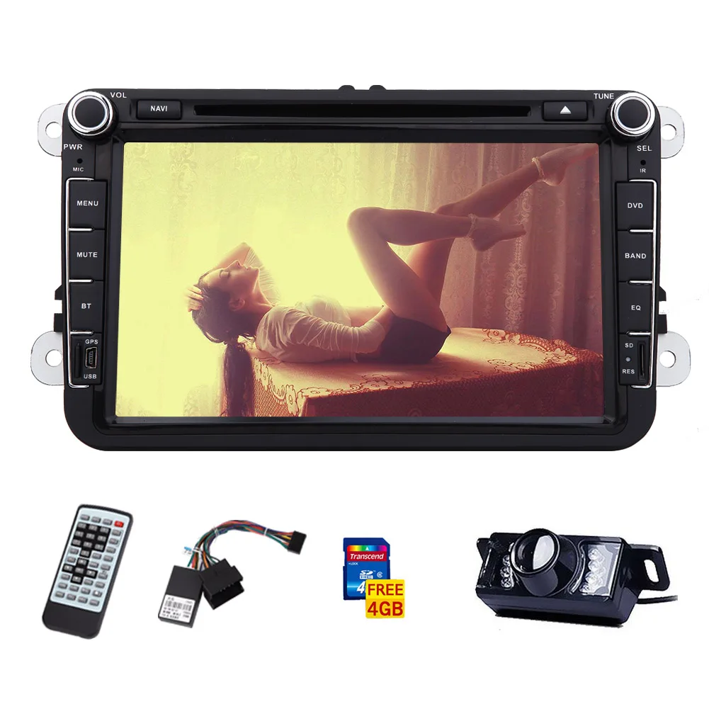 Perfect Car Stereo Audio iPod GPS Radio Logo Car DVD Player RDS Autoradio For VW Volkswagen In Dash Navi Music EQ Navigation FM 3D Map 9